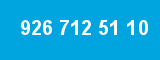 926 712 51 10 926 712 51 10